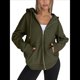 thumbnail image 2 of Sudaderas con Capucha y Cremallera para Mujer, Sudaderas Extragrandes, Conjuntos de Moda Escolar para Otoño, Chaquetas Informales, Ropa de Invierno Verde XL, 2 of 9
