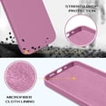 thumbnail image 2 of iPhone 14 Case, Liquid Silicone Soft Gel Rubber iPhone 14 Phone Case Slim Thin Phone Case with Microfiber Lining Shockproof Protective Phone Cases Cover for 6.1 inch iPhone 14,Lilac Purple, 2 of 15