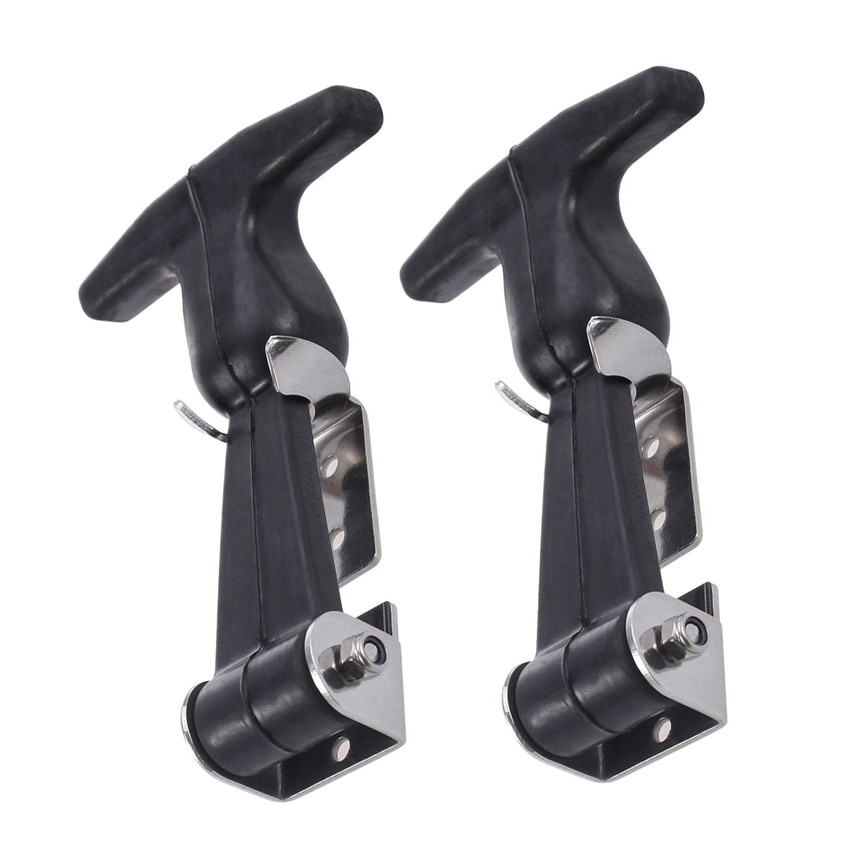 2Pcs 4Pcs Flexible Draw Latches Rubber&Stainless Steel T-Handle Draw Latch Hasp 