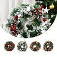 thumbnail image 6 of Red Christmas Wreath For Front Door Gold Window Wall Door Christmas Decorations 2024 Garland Ornament Guirnalda Navidad, 6 of 6