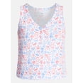 thumbnail image 4 of BBQ Women's Pointelle Top and Shorts Pajama Set from Way to Celebrate, 2-Piece, Sizes XS-3X, 4 of 4