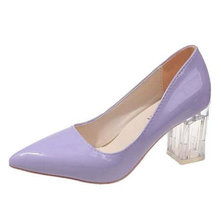 

Sandals Women Dressy Summer Casual Shoes Fashion Spring And Summer New Pattern Simple Solid Pointed Toe Square Heel Comfortable High Heels Shoes For Women Sandals Dressy Black