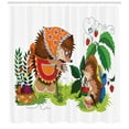 thumbnail image 3 of Ambesonne Hedgehog Shower Curtain, Granddaughter Animal, 69"Wx84"L, Multicolor, 3 of 3