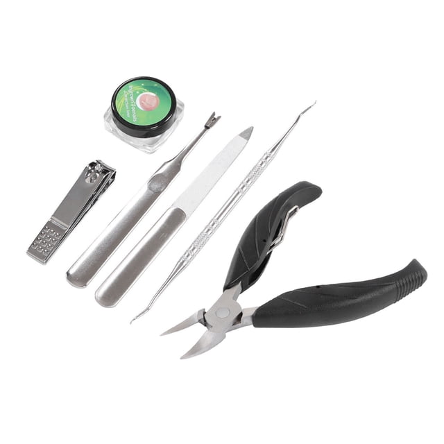 Kit De Tratamiento De Uñas Encarnadas, Kit Completo Higiénico De Tratamiento De Uñas De Los Pies, Limpieza De Acero Inoxidable, Resistente Al Agua Para El Hogar Para Mujeres