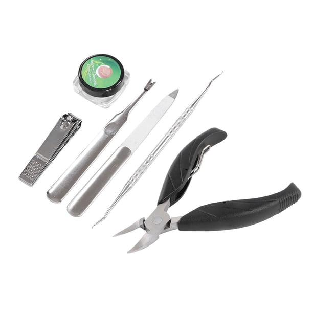 Kit De Tratamiento De Uñas Encarnadas, Kit Completo Higiénico De Tratamiento De Uñas De Los Pies, Limpieza De Acero Inoxidable, Resistente Al Agua Para El Hogar Para Mujeres