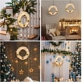thumbnail image 2 of SINKOO White Sea Glass Wreath with LED Lighted - Handmade 9 Inch Beach Wreath, Coastal Style Christmas Decor Wreaths for Home Decor, Door, Window, Kitchen Cabinet, Chair and Wall, 2 of 6