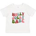 thumbnail image 3 of Inktastic Holly Jolly Babe Girls Toddler T-Shirt, 3 of 5
