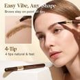 thumbnail image 6 of 4-Tip Microblading Eyebrow Pen – Waterproof Long-Lasting Smudge-Proof Brow Pen, Creates Natural Hair-Like Strokes for Women (Light Brown,1PC), 6 of 9