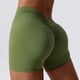 thumbnail image 1 of Pantalones cortos de Yoga con escote en V en la espalda para mujer, pantalones cortos deportivos de cintura alta para entrenamiento, mallas deportivas para correr y ciclismo, ropa deportiva para mujer, 1 of 5