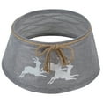 thumbnail image 1 of Northlight 22" Gray with White Reindeer Christmas Tree Collar, 1 of 3