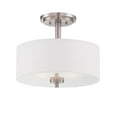thumbnail image 1 of Designers Fountain 87211-SP Harlowe Semi Flush Mount Light In Satin Platinum, 1 of 1