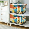 thumbnail image 2 of Yayeee Foldable Storage Basket for Shelves with Handles Waterproof Cloth Bins, Modern Cocktails, 2 of 7