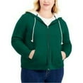 thumbnail image 2 of Style & Co Plus Size Sherpa Lined Hoodie Aventurine 2X, 2 of 2