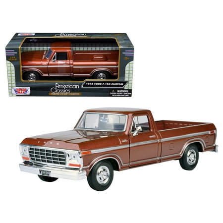 - 1979 Ford F-150 Pickup Truck Brown 1/24 Diecast Model Car by Motormax