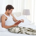 thumbnail image 4 of Cauagu Rice Harvest Mens Pajama Pants Sleep & Lounge Pants,PJ Bottoms with Pockets-Small, 4 of 7