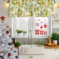 thumbnail image 5 of 2 Pack Valances for Window, Lemon Short Curtains for Kitchen Bedroom Living Room, Yellow Fruits Summer Watercolor Botanical Leaf Plant Rod Pocket Small Window Treatment Valance Drapes 42 x 18 Inch, 5 of 8