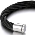 thumbnail image 2 of FrostHike Large Elastic Adjustable Steel Cuff Bangle Bracelet for Men Women, 2 of 4