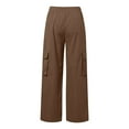 thumbnail image 4 of Womens Medium Waist Baggy Elastic Waist Sweatpants Casual Fleece Long Pants with Pockets Gyujnb,Size:M, 4 of 5