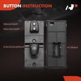 thumbnail image 4 of A-Premium Power Window Switch Compatible with Nissan Altima 2013 2014 2015 2016 2017 2018, Front Right Passenger Side, 4 of 6