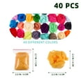 thumbnail image 2 of HAMPPLIES 40Pcs DIY Felting Yarn Supplies Assorted Color for Pets and Dolls in Wear Resistance, 2 of 8