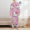 thumbnail image 2 of Hello Kitty Hooded Union Suit Pajama Soft Comfy PJs Sleepwear, 2 of 7