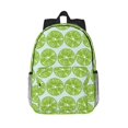 thumbnail image 1 of Disketp Green Lemon Slices Mochila Escolar de 15 Pulgadas, Mochila Ligera para Estudiantes, Viajes y Trabajo, Cómoda y Resistente para el Uso Diario, 1 of 6