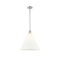 thumbnail image 3 of 516-1S-WPC-GBC-164 Innovations Lighting Berkshire 1 Light 16" Pendant Polished Chrome/Matte White, 3 of 5