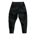 thumbnail image 4 of Caqnni Relaxed Outdoor Mens Pants Classic Fit for Work and Study (Black,3XL), 4 of 4
