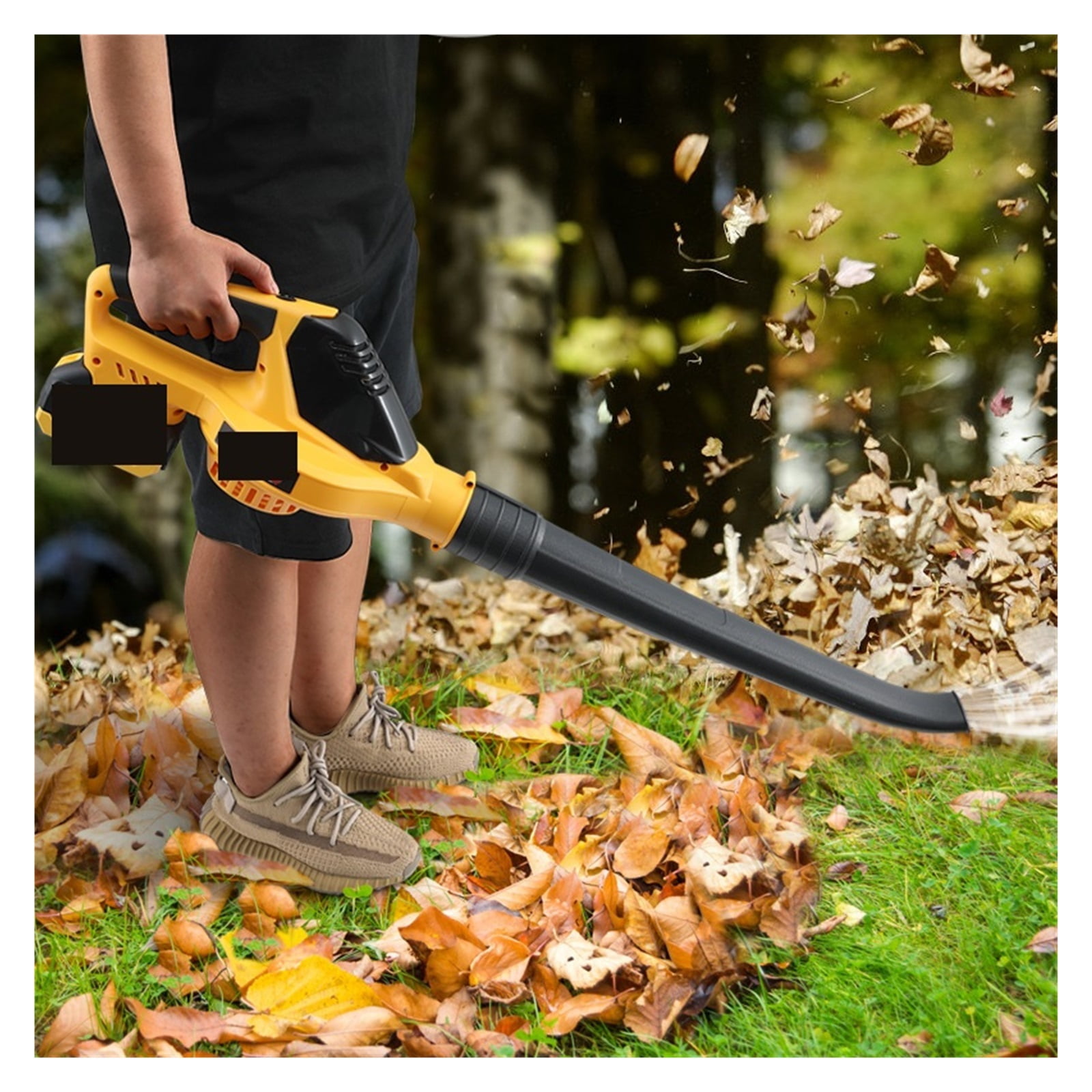 20V Electric Blower, Speed Adjustable Powerful 5000W Cordless Leaf Blower, Household Blowing Dust Blowing Snow Power Tools ,Powerful & Energy-Efficient