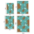 thumbnail image 5 of Christmas Flannel Throw Blanket Gingerbread Man Cane Candy Print Soft Flannel Cozy Blanket Lightweight All Season Fuzzy Blanket for Living Room Couch Sofa Car, 5 of 5