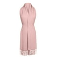 thumbnail image 7 of ManxiVoo Women's Imitation Wrap Evening Gown Shawl Long Scarf Soft Lightweight Elegant Accessory for Special Occasions and Formal Events Pink, 7 of 7