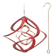 DOUBLE HELIX COSMIX WIND SPINNER: 6" Spinner inside 11" Spinner. Each spin independently.
