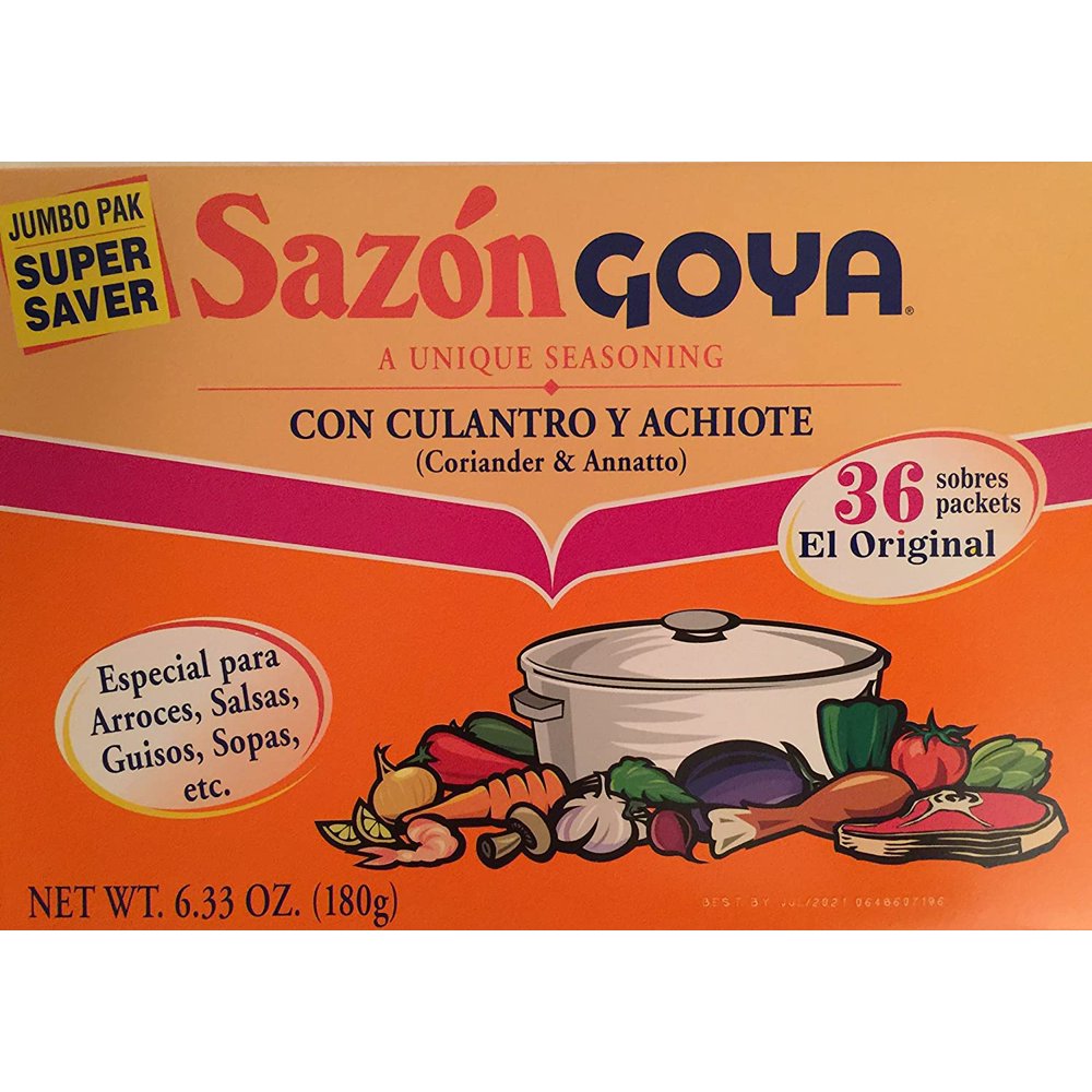 Goya Sazon Con Culantro Y Achiote 6.33oz Super Pack ( 2 pack
