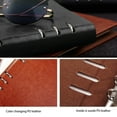 thumbnail image 7 of Opolski A5 6-Ring Binder Notebook Faux Leather Office Writing Journal Diary Planner, 7 of 7