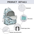 thumbnail image 4 of Dachshund Footprint Bone-1 Backpack for School,Cute School Bag,Schoolbag with Adjustable Shoulder Straps & Padded Back,13.4"x11"x4.7", 4 of 6