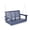 Navy Blue, variant on Innovaze Poly Porch Swing for 2 Person, HIPS Swing Bench with Cupholders (Black, 4 ft)