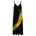 thumbnail image 5 of Vintage Rock & Roll Banana Sleeveless Dress Long dress women's elegant loose dresses Dresses gala, 5 of 6