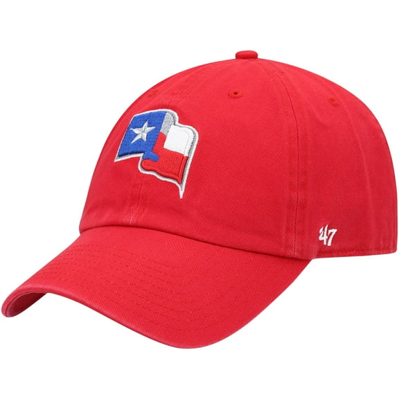 Men's '47 Red Texas Rangers Clean Up Adjustable Hat