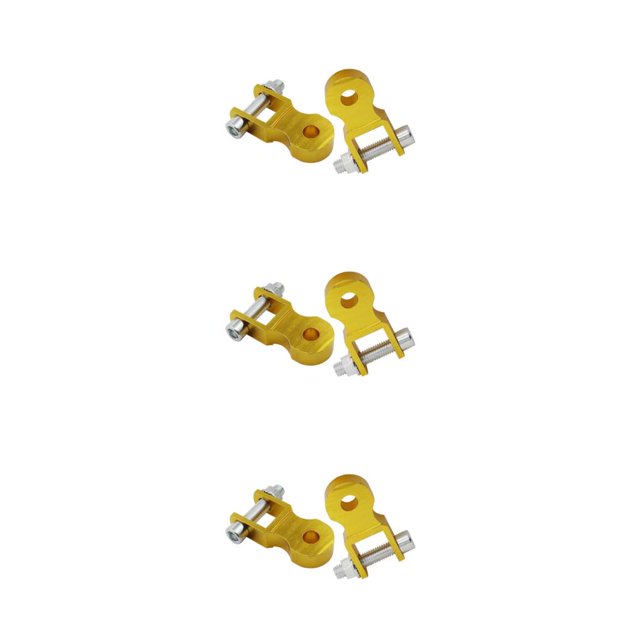 Transemion Motorcycle Extension Rear Shock Absorber Riser For Motorcycle Enhanced Control Durable Metal For CRF50 KLX110 TTR50 DRZ Gold 3Set