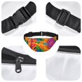 thumbnail image 6 of Easygdp Colorful Parrot Jungle Dream A Fanny Pack for Men Women,Fashion Waist Packs,Travel Hiking Chest Bag Daypack, 6 of 7
