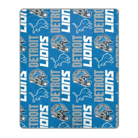 Pegasus Detroit Lions 50" x 60" Homefield Stacked Logos Ultra Soft Blanket