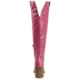 thumbnail image 4 of Journee Womens Therese Extra Wide Calf Stacked Heel Knee High Boots, 4 of 10