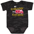 thumbnail image 3 of Inktastic My Godfather is a Firefighter with Fire Truck Boys or Girls Baby Bodysuit, 3 of 5
