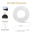thumbnail image 3 of WANGQ LED Strip White 16.4ft/5m Neon Strip 12V Silicone Waterproof Flexible LED Neon Rope Light (Power Adapter Not Included), 3 of 6