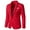 Red, variant on Blazer for Men Solid 2025 Casual Long-sleeved Slim Single-row One-button Small Suit Coat Yellow