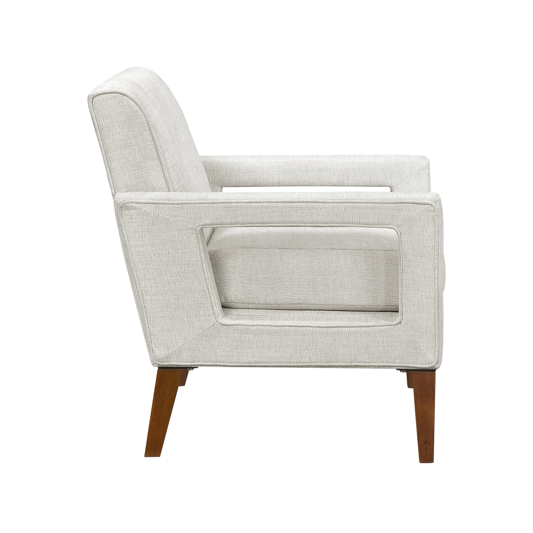 OakvillePark Vanton Chenille Accent Chair, Beige