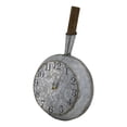 thumbnail image 3 of DECMAY 10.6x3x18.1 Inch Rustic Wall Clock - Galvanized Iron & Fir Wood Decorative Clock with Weathered Numbers for Home Office Kitchen, 3 of 13