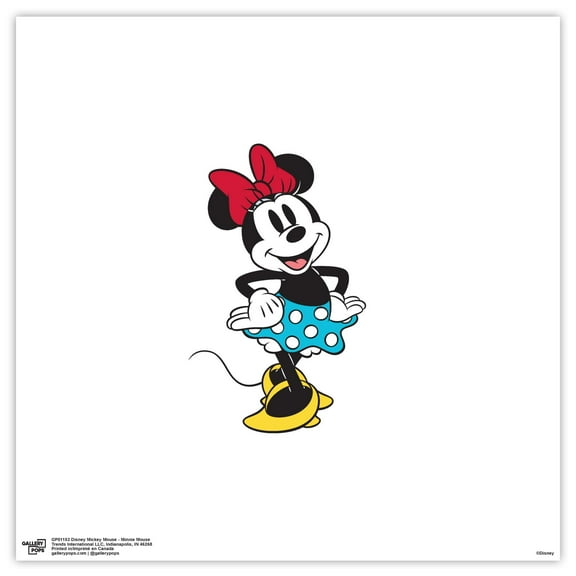 Gallery Pops Disney Mickey Mouse - Minnie Mouse Wall Art, Unframed Version, 12" x 12"