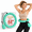 30-Cyan, variant on Weighted Infinity Fitness Hoop for Adults, 30-Pink, Adjustable Home Exercise Hoop