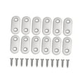 thumbnail image 2 of HINTRMENT 30 Pcs Assiette de Réparation en Acier Inoxydable pour Projets de Meubles, 2 of 4